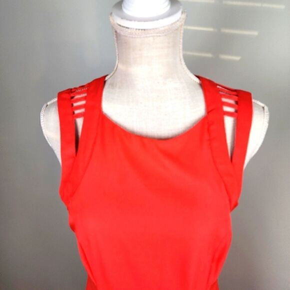 Ya LOS ANGELES WOMEN'S SHEATH SLEEVELESS SILK DRESS SIZE MEDIUM - Picture 2 of 7